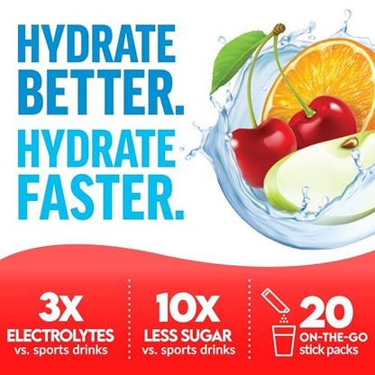 Force Factor Liquid Labs Energy Drink, Elektrolyt-Pulver, Hydrationsbeutel für Energie & Fokus, 5 essentielle Elektrolyte, Vitamine, Mineralien & Antioxidantien, Geschmack: Fruchtpunsch, 20 Stick-Packs