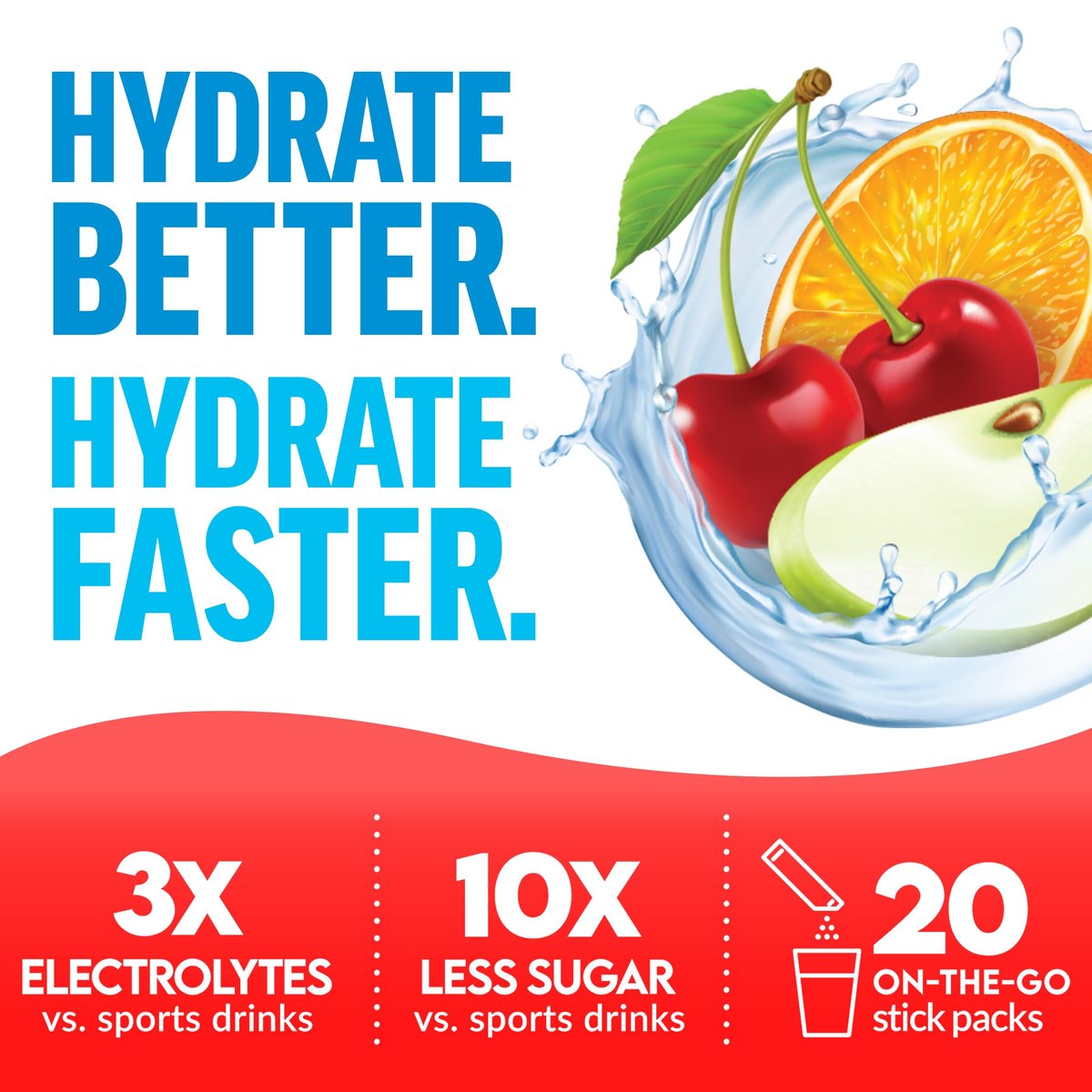 Force Factor Liquid Labs Energy Drink, Elektrolyt-Pulver, Hydrationsbeutel für Energie & Fokus, 5 essentielle Elektrolyte, Vitamine, Mineralien & Antioxidantien, Geschmack: Fruchtpunsch, 20 Stick-Packs