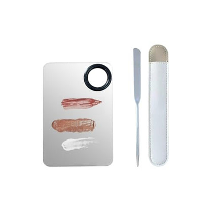 Korean Makeup Spatel Set – Edelstahl Make-up Spatel mit Foundation Palette, Picasso Foundation Make-up Stick Set