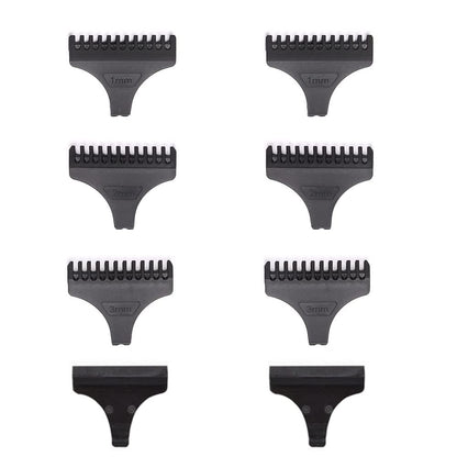 TorSor 8-teiliger Haarschneidekamm-Aufsatz-Set mit Schutzabdeckung für Vintage T9 Trimmer – 1mm, 2mm, 3mm Führungskämme für T-Klingen-Elektrotrimmer