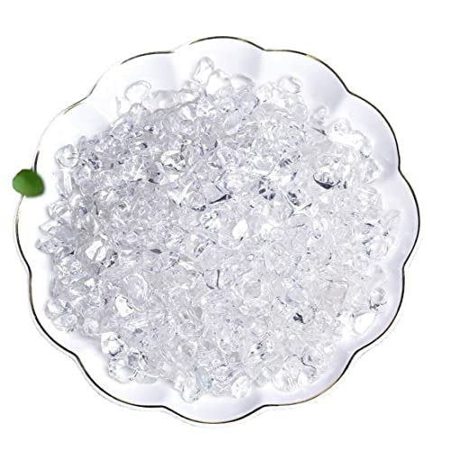 Natürliche Klar-Quarz Tumbled Chips, zerkleinerte Kristallsteine, 7-9 mm polierte Heilsteine für Reiki, Schmuckherstellung und Wohnkultur
