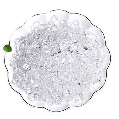 Natürliche Klar-Quarz Tumbled Chips, zerkleinerte Kristallsteine, 7-9 mm polierte Heilsteine für Reiki, Schmuckherstellung und Wohnkultur