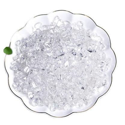 Natürliche Klar-Quarz Tumbled Chips, zerkleinerte Kristallsteine, 7-9 mm polierte Heilsteine für Reiki, Schmuckherstellung und Wohnkultur