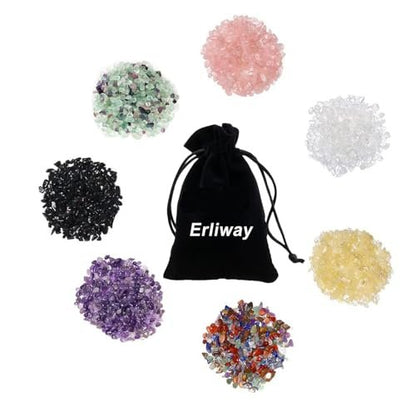 Natürliche Citrin-Chips, polierte 7-9 mm Heilsteine für Schmuckherstellung und Wohnkultur