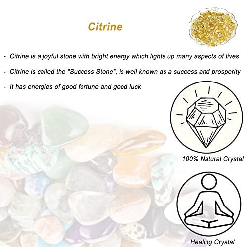 Natürliche Citrin-Chips, polierte 7-9 mm Heilsteine für Schmuckherstellung und Wohnkultur
