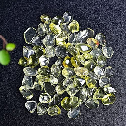 Natürliche Citrin-Chips, polierte 7-9 mm Heilsteine für Schmuckherstellung und Wohnkultur