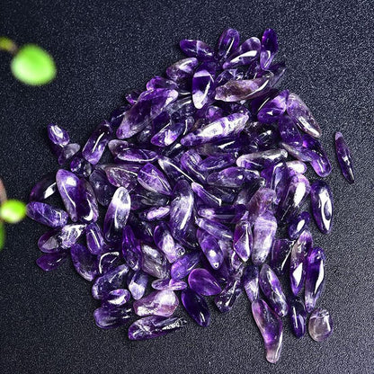 Natürliche Amethyst Tumbled Chips – 7-9 mm polierte Heilsteine für Schmuck und Dekoration