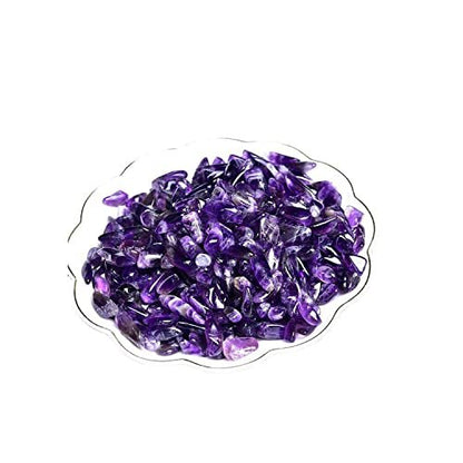 Natürliche Amethyst Tumbled Chips – 7-9 mm polierte Heilsteine für Schmuck und Dekoration
