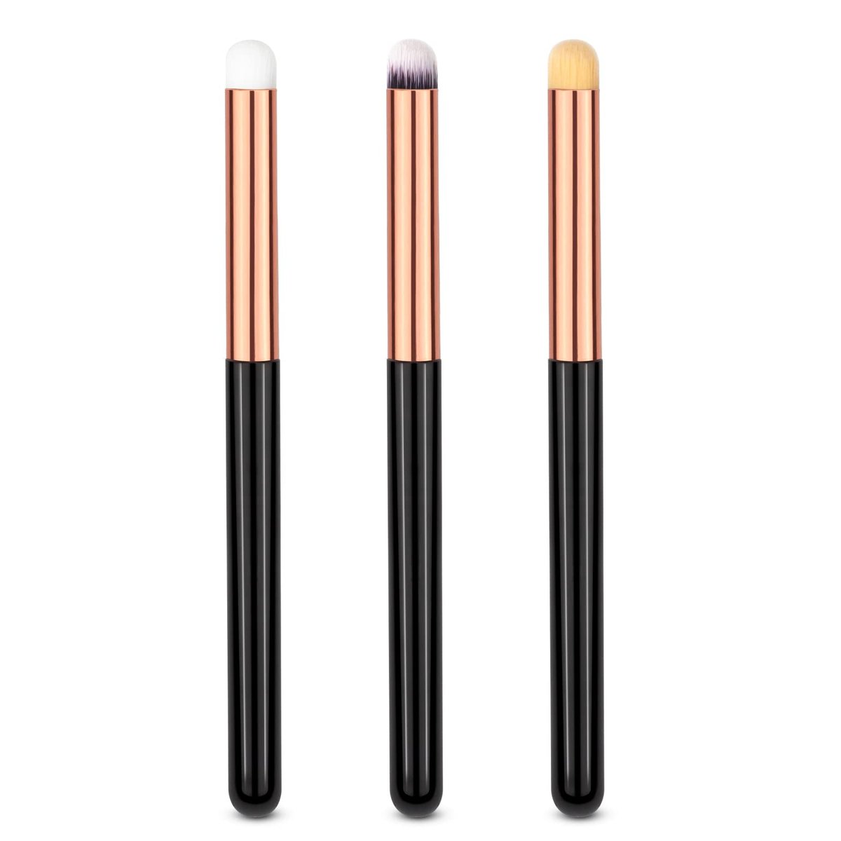 Uorpoto Augen Make-up Pinsel Rund Professionell 3 Stück Concealer Lidschatten Pinsel Set Can Blending Pinsel für Kartenherstellung
