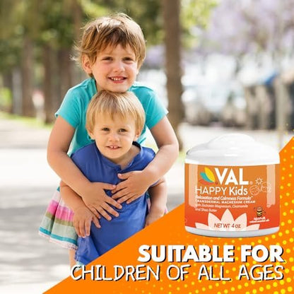 VAL Magnesium Creme für Kinder | Entspannung für Tag & Nacht | Sanftes Zechstein Magnesiumchlorid | mit Kamille, Sheabutter & ätherischen Ölen | Hergestellt in den USA | 118 ml