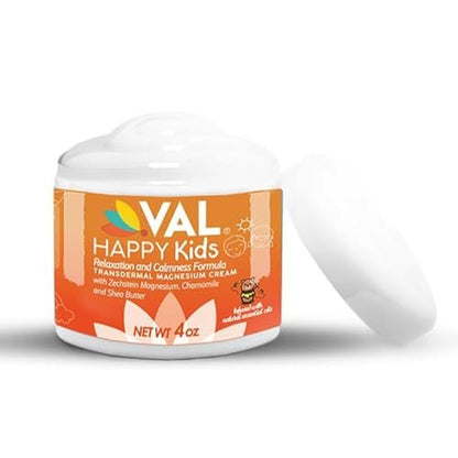 VAL Magnesium Creme für Kinder | Entspannung für Tag & Nacht | Sanftes Zechstein Magnesiumchlorid | mit Kamille, Sheabutter & ätherischen Ölen | Hergestellt in den USA | 118 ml