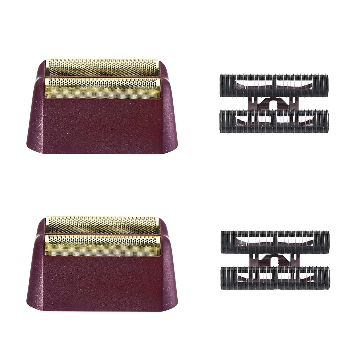 VALLNEI Professional 5 Star Series Finale Shaver Ersatzfolien- und Schermesser-Set – Kompatibel mit Wahl Shaver Foil 7031-100, 7043-100 – Super Close Shaving Ersatzköpfe, Rot, 2er-Pack
