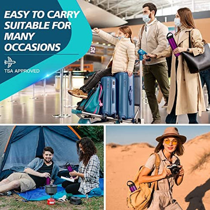 Medineed Insulin Kühltasche für Reisen TSA-geprüft, tragbare Medikamentenkühlbox mit Kühlakkus, Diabetes-Reiseorganizer für 1-4 Pens und Zubehör (Lila)