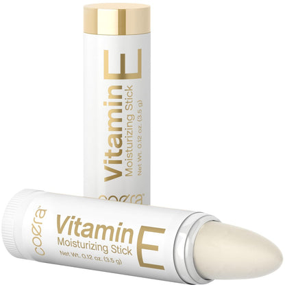 Coera Vitamin E Feuchtigkeitsstick für Lippen | 0,12 oz (2er-Pack) | Hydratisierender & pflegender Feuchtigkeitsspender | Frei von Parabenen, SLS und Duftstoffen