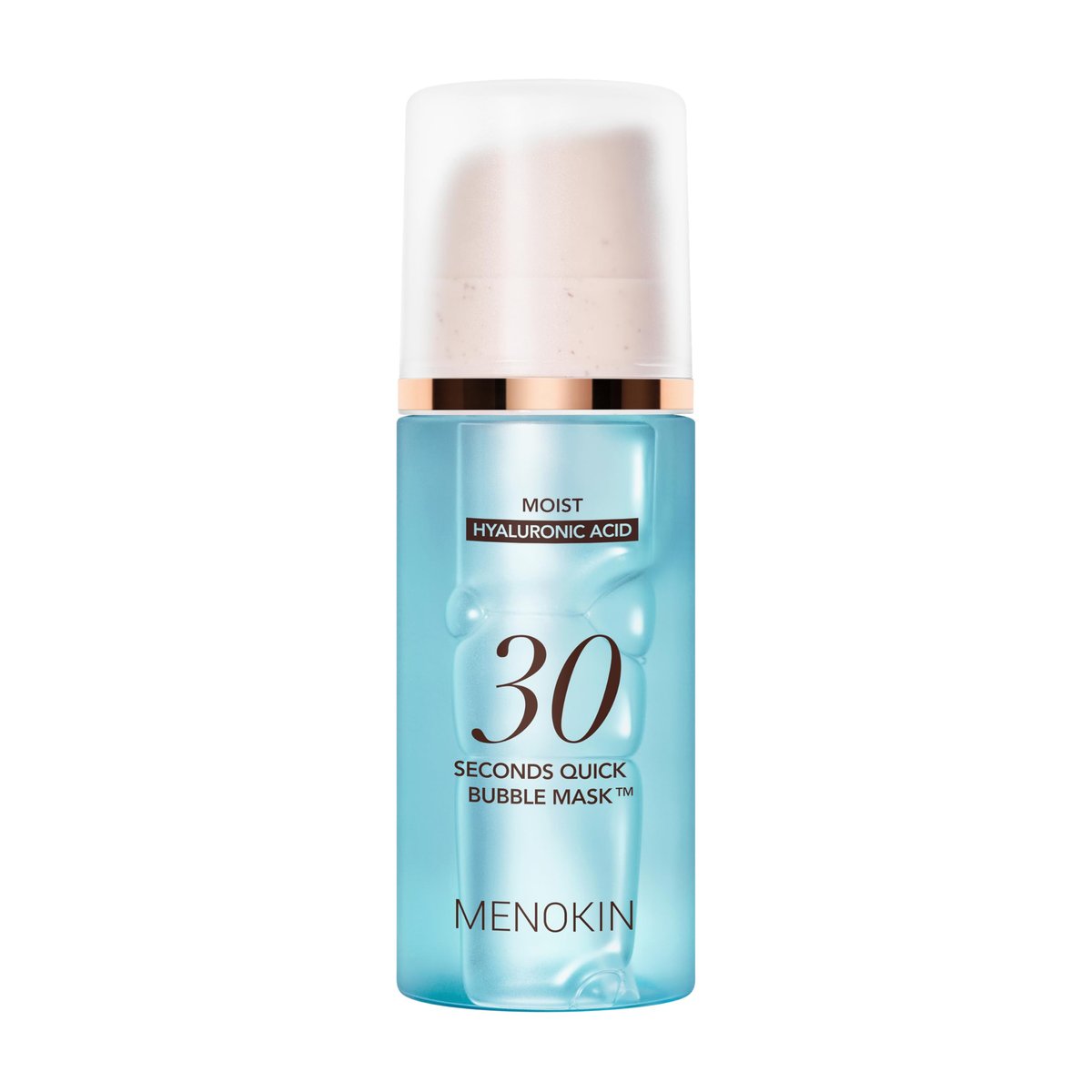 MENOKIN 30 Sekunden Quick Bubble Mask [MOIST] – Hyaluronsäure-Mikrobläschen, 8 Typen für 96% Feuchtigkeitsverbesserung, intensive Hydratation, Niacinamid, koreanische Hautpflege, 70 Anwendungen, 95 ml