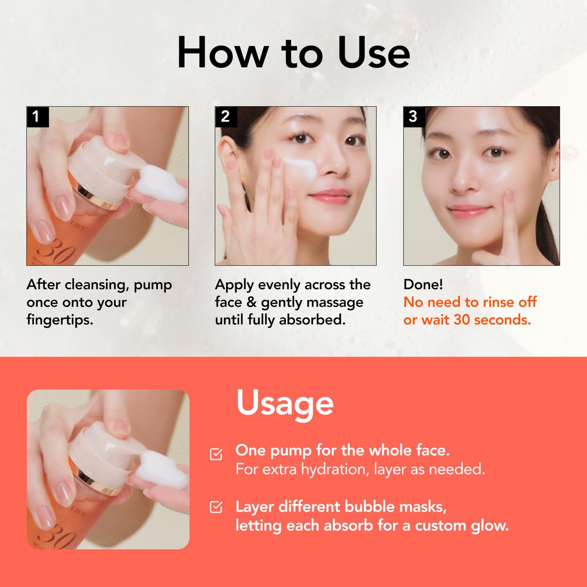 MENOKIN 30 Sekunden Quick Bubble Mask [MOIST] – Hyaluronsäure-Mikrobläschen, 8 Typen für 96% Feuchtigkeitsverbesserung, intensive Hydratation, Niacinamid, koreanische Hautpflege, 70 Anwendungen, 95 ml