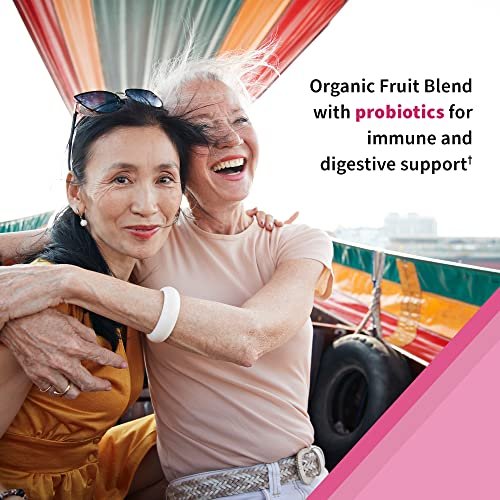 Garden of Life Vitamin Code Women’s Multivitamin Gummies mit Eisen – Folsäure, Biotin, D3 & B12 für Haare, Haut & Nägel + Probiotika für Immunsystem & Verdauung, Non-GMO, glutenfrei, 90 Kirschgummis