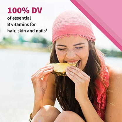 Garden of Life Vitamin Code Women’s Multivitamin Gummies mit Eisen – Folsäure, Biotin, D3 & B12 für Haare, Haut & Nägel + Probiotika für Immunsystem & Verdauung, Non-GMO, glutenfrei, 90 Kirschgummis