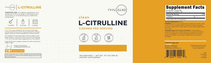 Type Zero L-Citrullin Base Pulver, 3.000 mg pro Portion - 100 Portionen