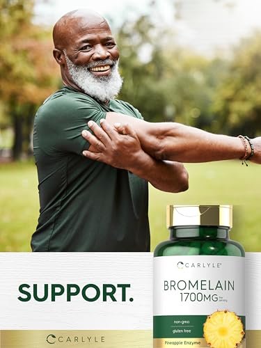 Carlyle Bromelain 1700 mg | 90 Kapseln | Ananas-Enzym-Präparat | Non-GMO und Glutenfrei