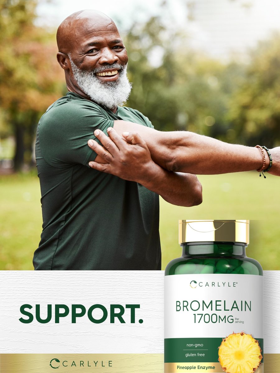 Carlyle Bromelain 1700 mg | 90 Kapseln | Ananas-Enzym-Präparat | Non-GMO und Glutenfrei