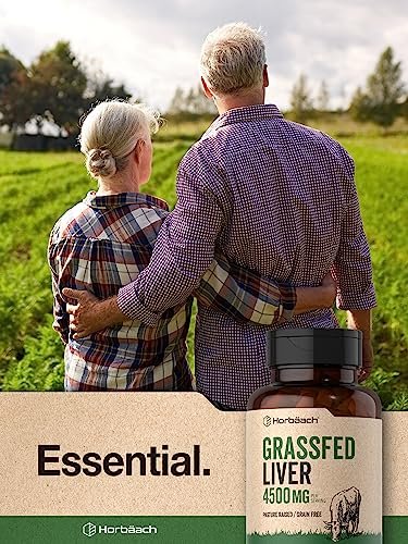 Horbäach Rinderleber Kapseln | 4500 mg | 90 Kapseln | Getrocknet, Weidehaltung, Getreidefrei, Ohne Gentechnik