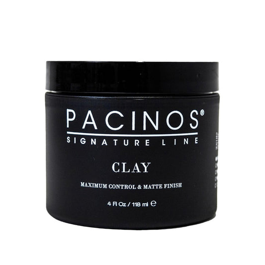 Pacinos Signature Line Clay Haar Paste – Langanhaltender Styling-Wachs mit starkem Halt für alle Frisuren 4 Unzen