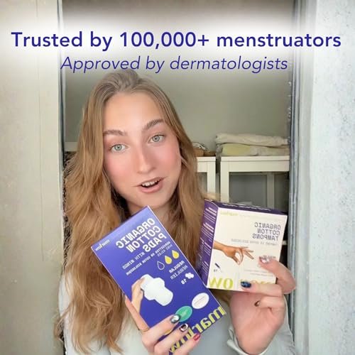 Marlow 100% Bio-Baumwoll-Tampons mit Easy-Glide-Technologie und kompaktem, pflanzlichem Applikator – BPA-frei, chlorfrei, toxin- und parfümfrei, hypoallergen, dermatologisch getestet, Super, 18 Stück
