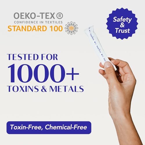Marlow 100% Bio-Baumwoll-Tampons mit Easy-Glide-Technologie und kompaktem, pflanzlichem Applikator – BPA-frei, chlorfrei, toxin- und parfümfrei, hypoallergen, dermatologisch getestet, Super, 18 Stück