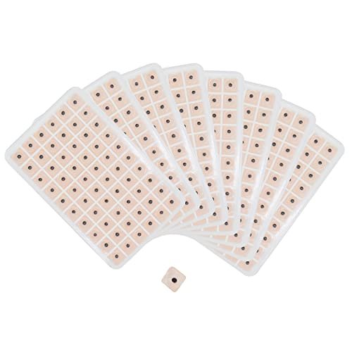 Ear Seeds Auricular Sticker Set – 420-teiliges Akupunktur-Set mit Ohrsamen, Ohrkarte und Pinzette