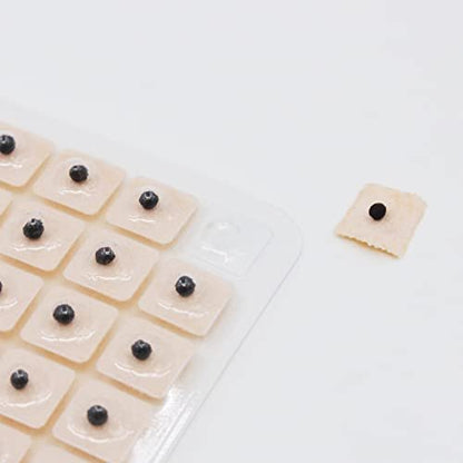 Ear Seeds Auricular Sticker Set – 420-teiliges Akupunktur-Set mit Ohrsamen, Ohrkarte und Pinzette