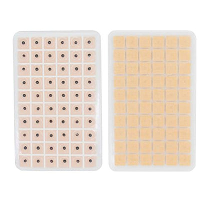 Ear Seeds Auricular Sticker Set – 420-teiliges Akupunktur-Set mit Ohrsamen, Ohrkarte und Pinzette