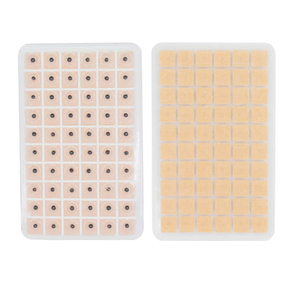 Ear Seeds Auricular Sticker Set – 420-teiliges Akupunktur-Set mit Ohrsamen, Ohrkarte und Pinzette