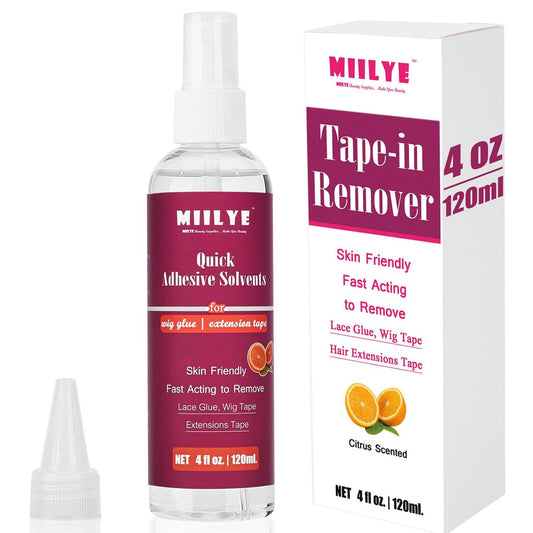 MIILYE Tape-in-Extension-Entferner Spray 120ml – Schonende & rückstandsfreie Reinigung für Tape Extensions & Perückenkleber