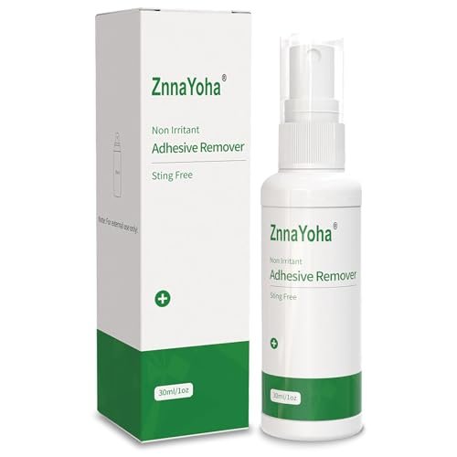 ZnnaYoha Klebstoffentferner Spray – Sanfter medizinischer Klebstoffentferner für Haut, ideal für Stomapatienten, empfindliche Haut und Pflasterentfernung, alkoholfrei, 30 ml