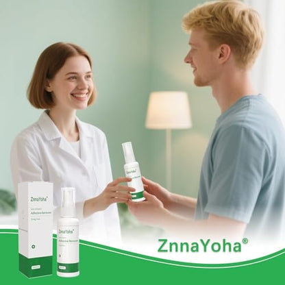 ZnnaYoha Klebstoffentferner Spray – Sanfter medizinischer Klebstoffentferner für Haut, ideal für Stomapatienten, empfindliche Haut und Pflasterentfernung, alkoholfrei, 30 ml