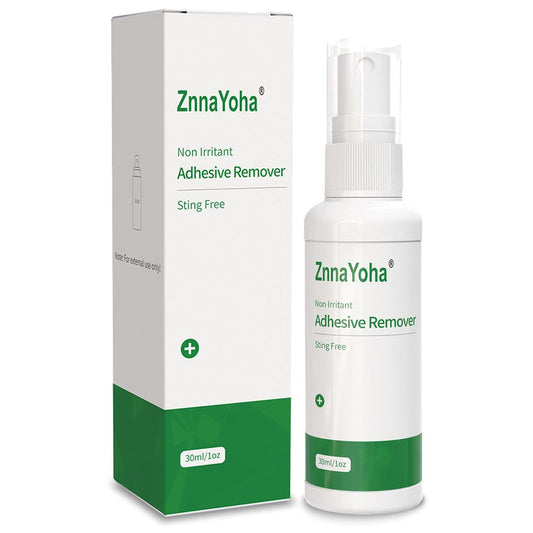 ZnnaYoha Klebstoffentferner Spray – Sanfter medizinischer Klebstoffentferner für Haut, ideal für Stomapatienten, empfindliche Haut und Pflasterentfernung, alkoholfrei, 30 ml
