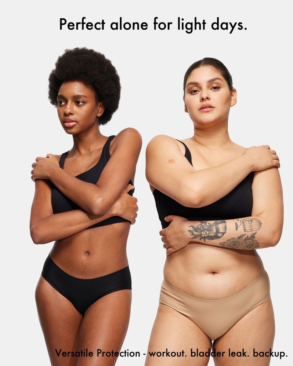 STRAWBERRY WEEKS LEAKPROOF2.0 Nahtlose Bikini-Periode-Unterwäsche für Damen | Periodenslip hält 6 Tampons | Auslaufschutz-Unterwäsche bei leichter Inkontinenz (S/M, Beige)