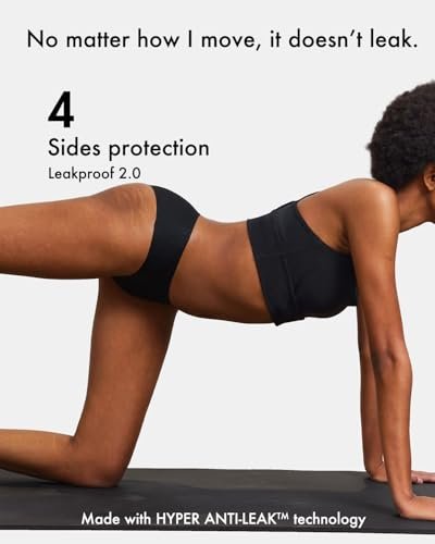 STRAWBERRY WEEKS LEAKPROOF2.0 Nahtlose Bikini-Periode-Unterwäsche für Damen | Periodenslip hält 6 Tampons | Auslaufschutz-Unterwäsche bei leichter Inkontinenz (S/M, Beige)