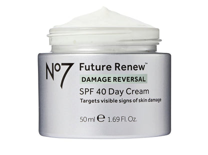 No7 Future Renew Damage Reversal Day Cream SPF40 50ml – Tagescreme mit Lichtschutzfaktor
