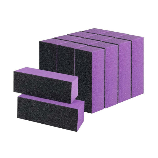 14-teiliges Nagelfeilen-Set, professionelle Maniküre-Werkzeuge, 100/180 Grit, 3-seitige Nagelblöcke für Pediküre und Maniküre
