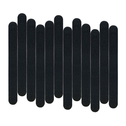 12er-Pack Professionelle Feilen für Nägel - 100/180 Grit Nagelfeilen Set für Acryl- und Naturnägel, Schwarz