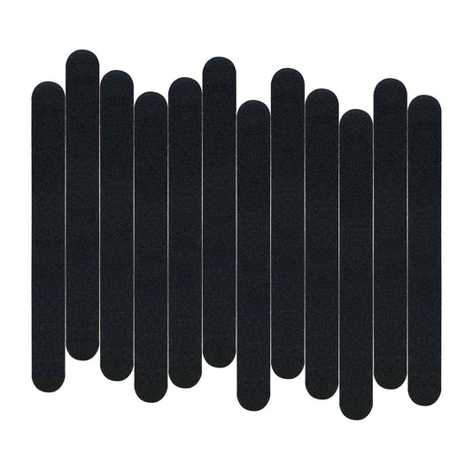 12er-Pack Professionelle Feilen für Nägel - 100/180 Grit Nagelfeilen Set für Acryl- und Naturnägel, Schwarz