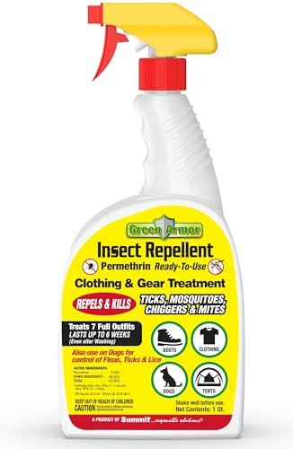 Green Armor Insektenschutz Permethrin Sprühflasche, 946 ml