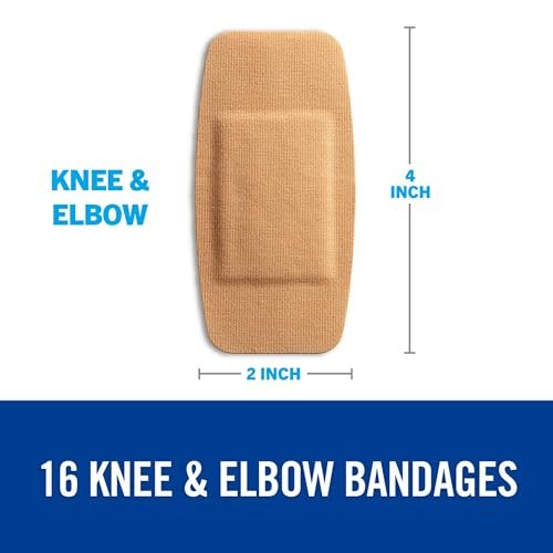 Nexcare Duo Bandagen DSA-16-CA für Knie und Ellenbogen, 16 Stück, hautfarben