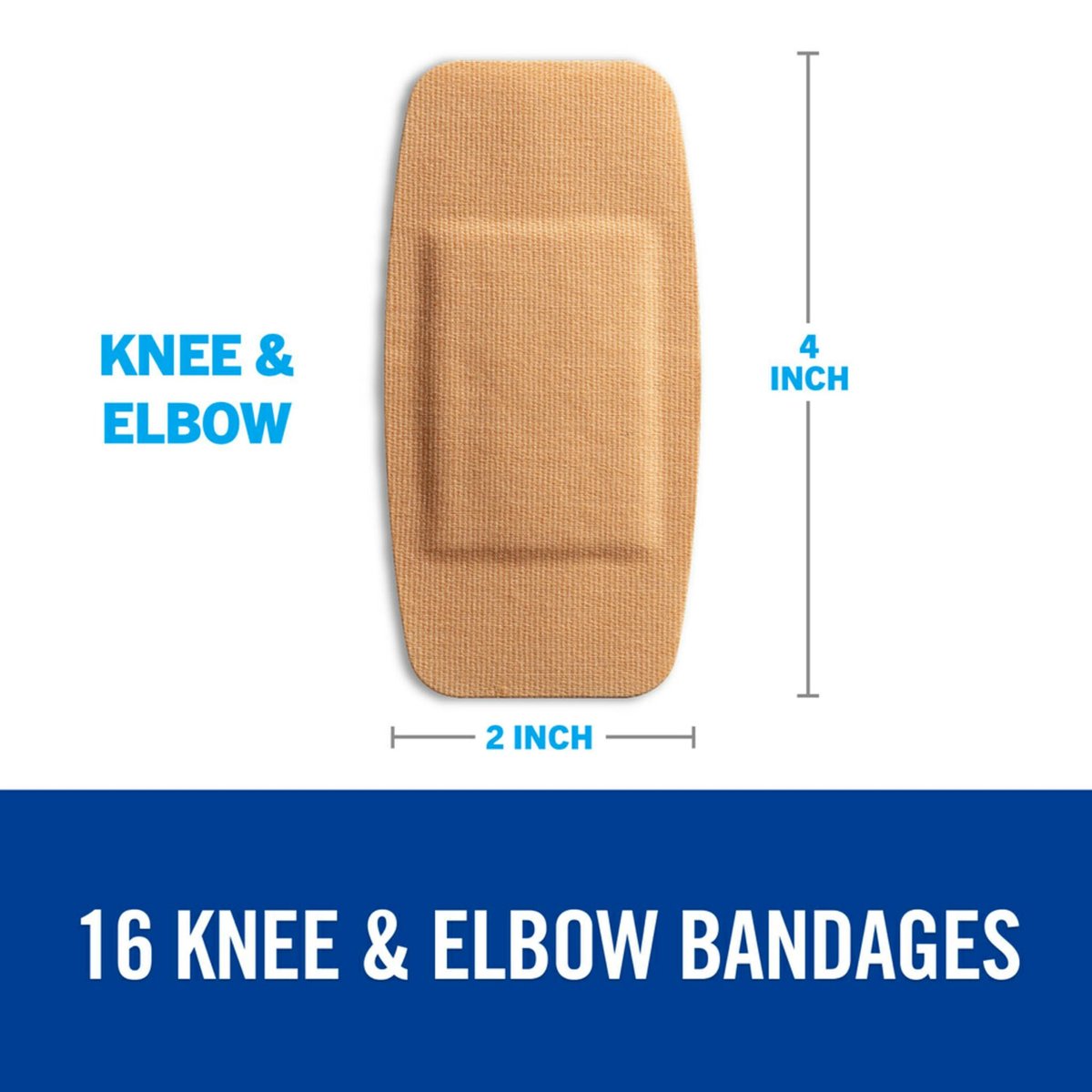 Nexcare Duo Bandagen DSA-16-CA für Knie und Ellenbogen, 16 Stück, hautfarben