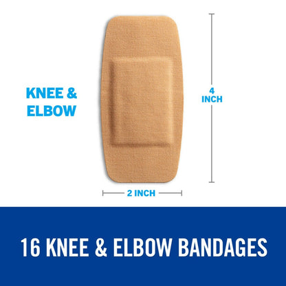 Nexcare Duo Bandagen DSA-16-CA für Knie und Ellenbogen, 16 Stück, hautfarben