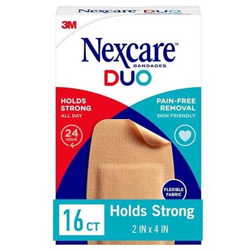 Nexcare Duo Bandagen DSA-16-CA für Knie und Ellenbogen, 16 Stück, hautfarben