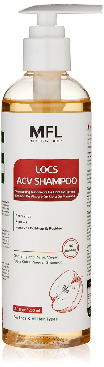 Locs Vegan Apfelessig Shampoo – 237 ml (8 Fl Oz) für gesunde Locs und natürliche Reinigung
