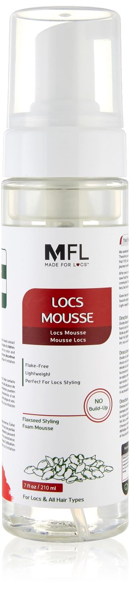 Locs Styling Flaxseed Mousse | Rückstandsfrei ohne weiße Flocken - Nicht klebrig | 200 ml